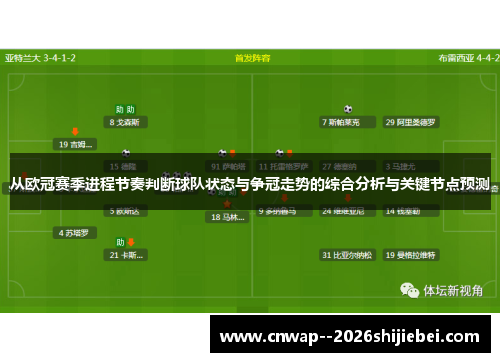 从欧冠赛季进程节奏判断球队状态与争冠走势的综合分析与关键节点预测